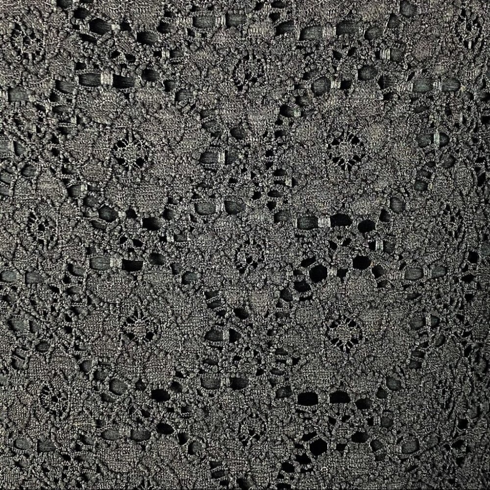 NALLY & MILLIE Black Knit Lace Dress M - Picture 4 of 7